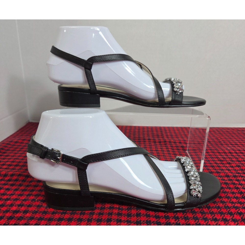 Naturalizer Macy Black Embellished  Women's Strappy Sandal Size 7M EUC - Picture 4 of 8